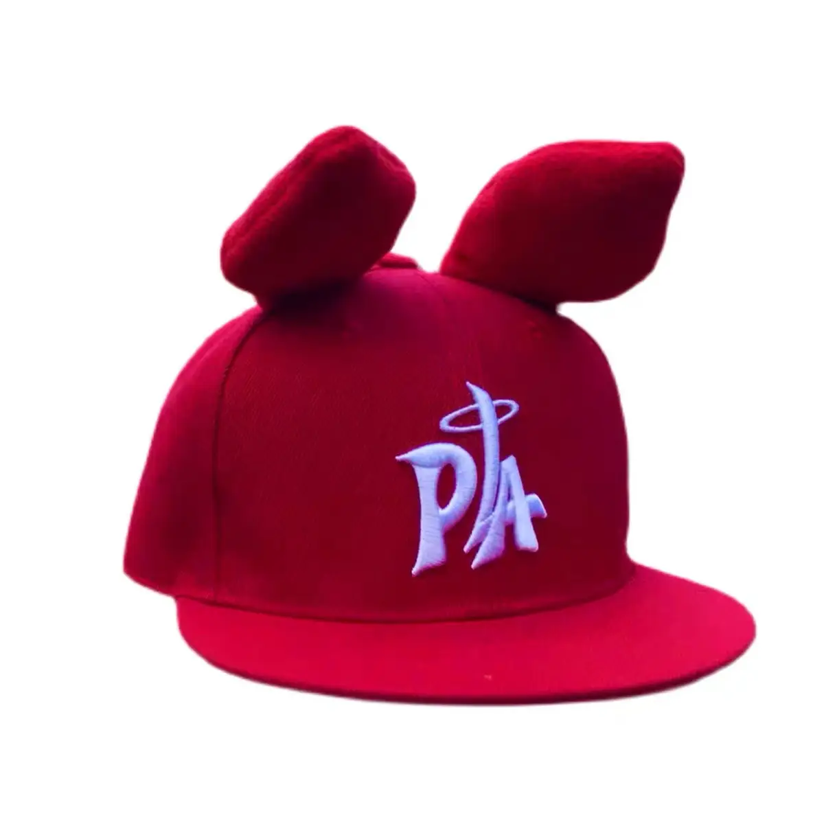 Red Rabbit Cap with Embroidered Logo for Hip Hop Style - Image 5