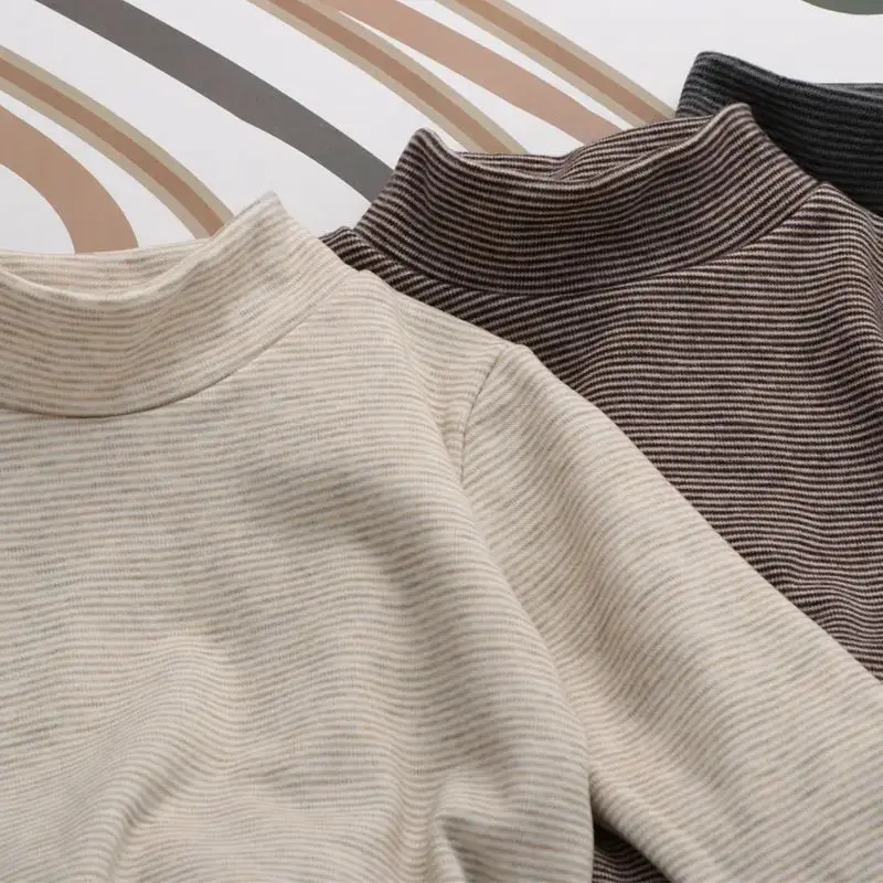 New Boys Warm Striped T-Shirts Set - Image 3
