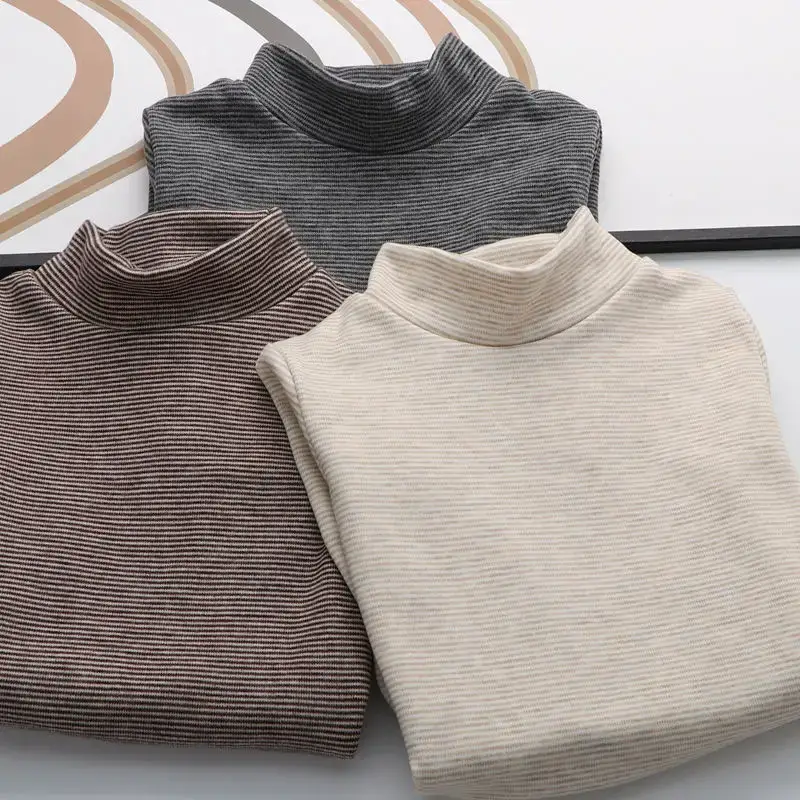 New Boys Warm Striped T-Shirts Set - Image 4