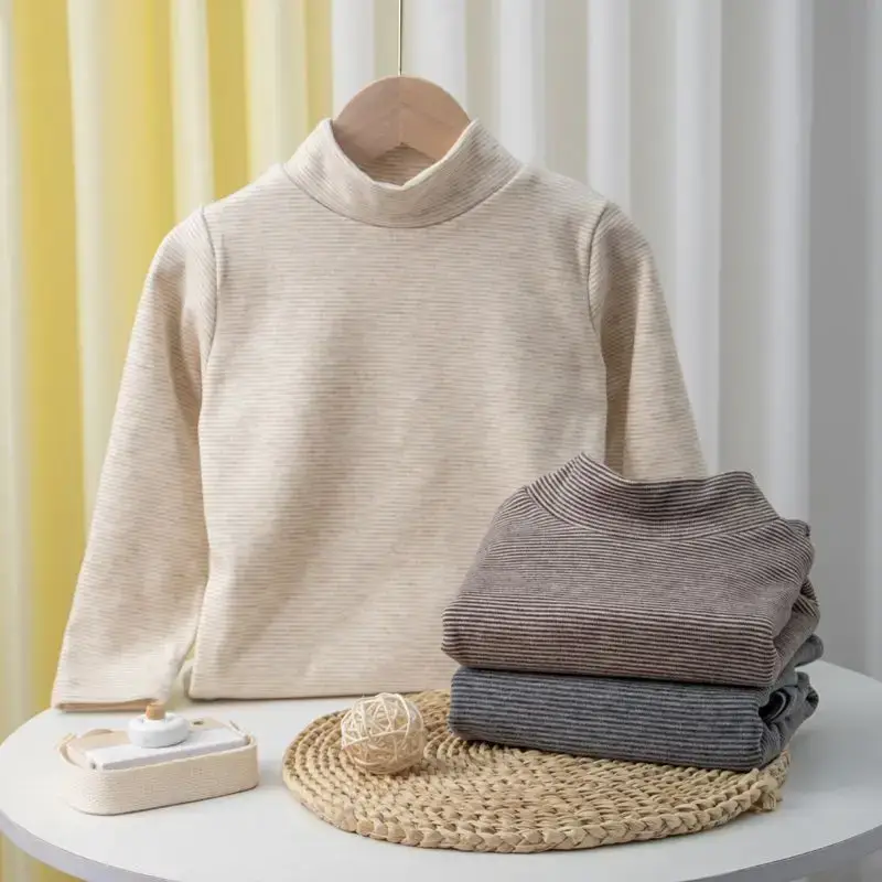 New Boys Warm Striped T-Shirts Set - Image 5