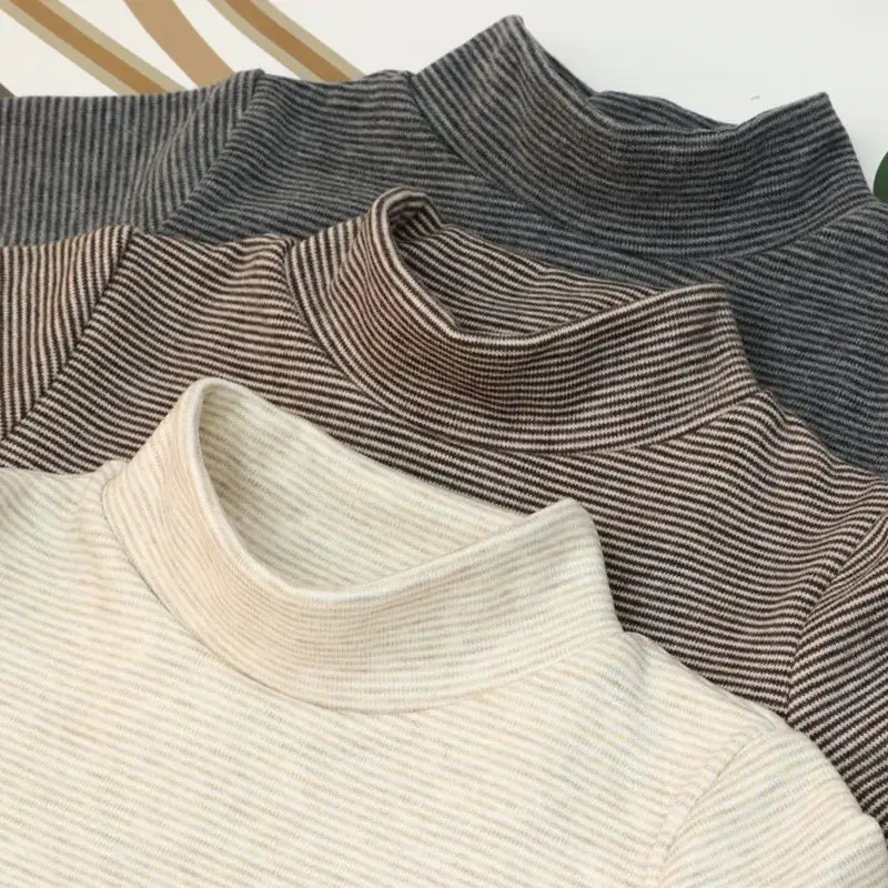 New Boys Warm Striped T-Shirts Set — feature 8