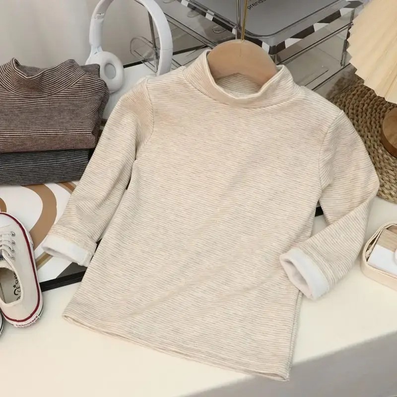 New Boys Warm Striped T-Shirts Set — feature 9