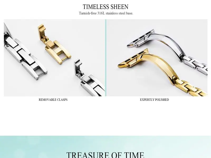 Bracelet Style Bracelet Style 316L Stainless Steel Suitable for Apple Watch Strap Applewatch Full Model Ultra — feature 23
