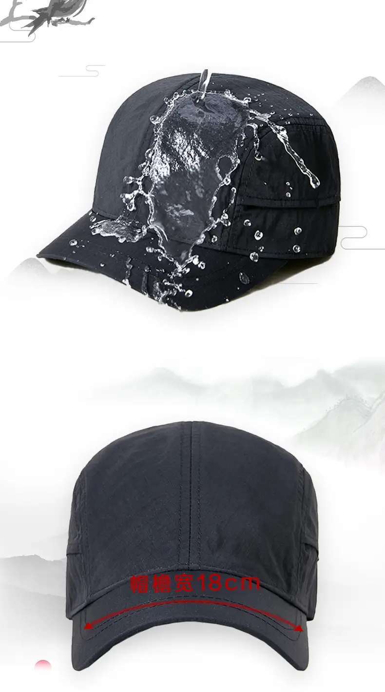 Men's Maroon Pure Cotton Baseball Cap with Short Brim — feature 12