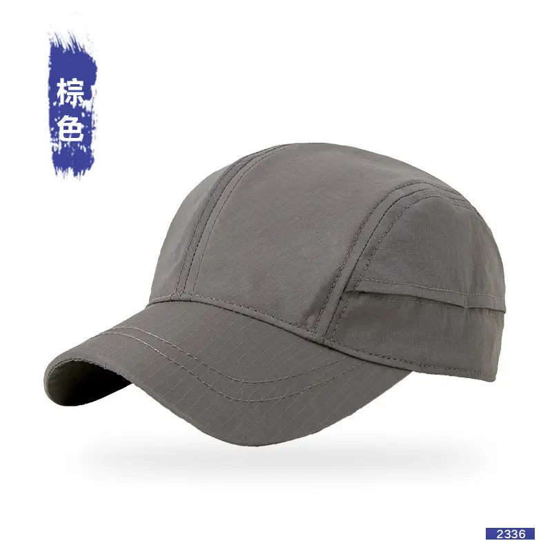 Men's Maroon Pure Cotton Baseball Cap with Short Brim - Image 3
