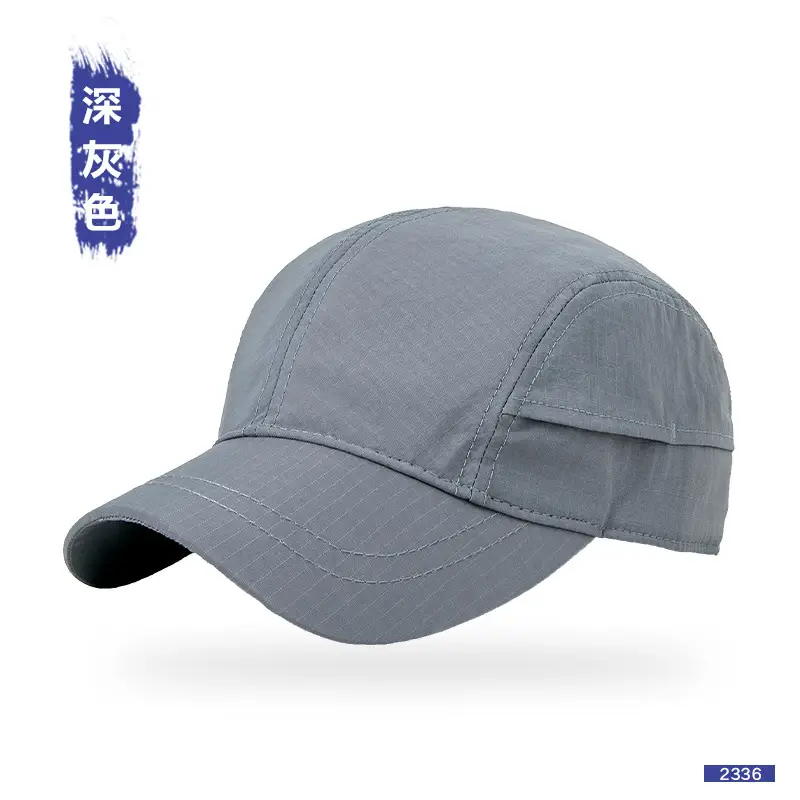 Men's Maroon Pure Cotton Baseball Cap with Short Brim - Image 4