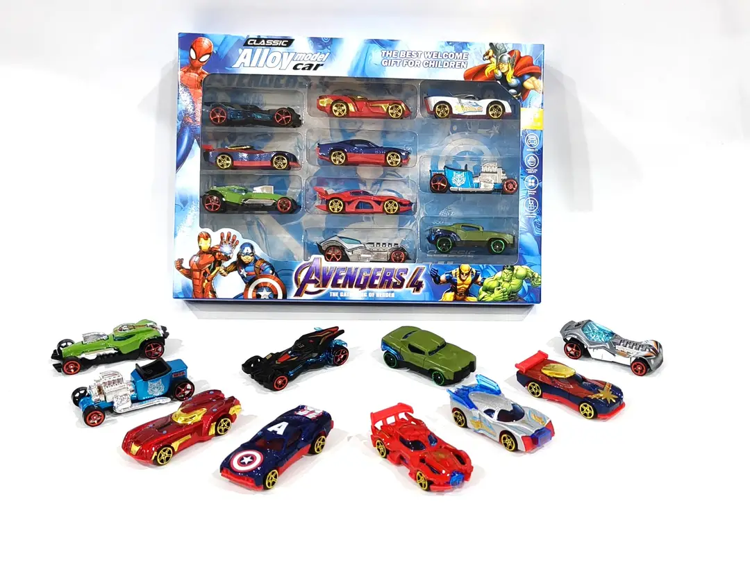 New Character Cross-Border Campaign 3 Alloy Sliding Non-Returnable Lightning Mcqueen Toothed Kidsren's Toy Set Gift Box — feature 4