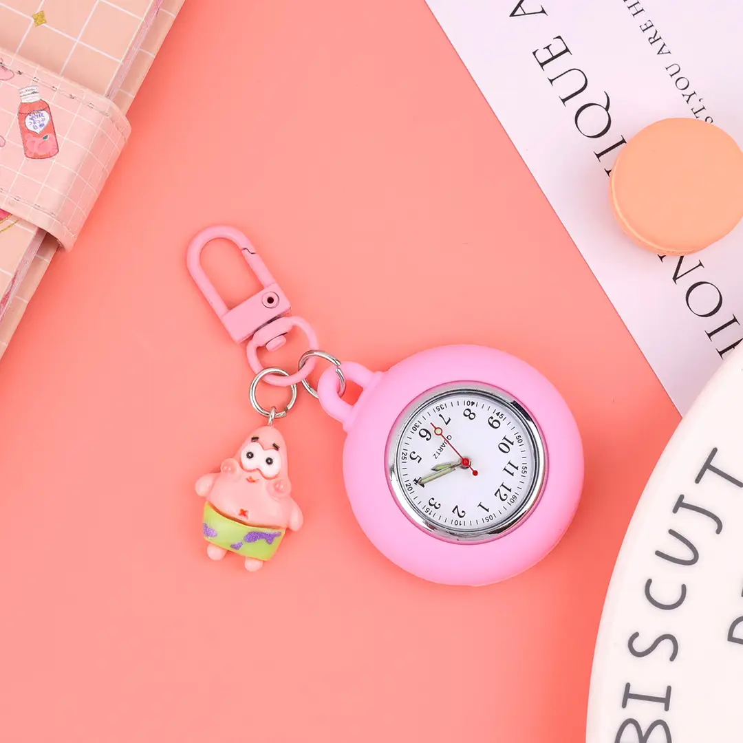 New Compact Quartz Luminous Nurse Watch Cute Cartoon Exam Student Doctor Pocket Watch Pocket Watch — feature 14