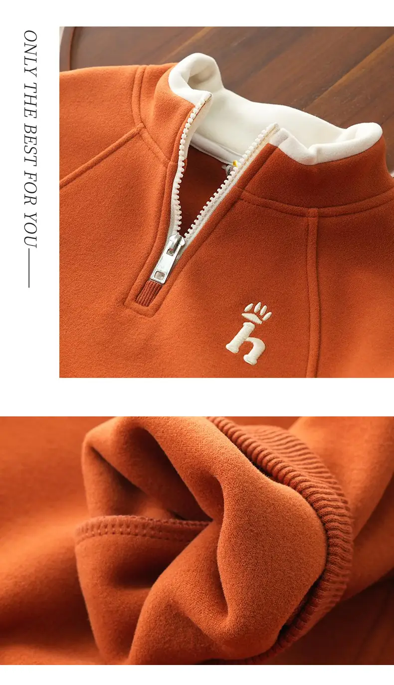 White Cotton Hoodie for Boys Spring 2026 — feature 17