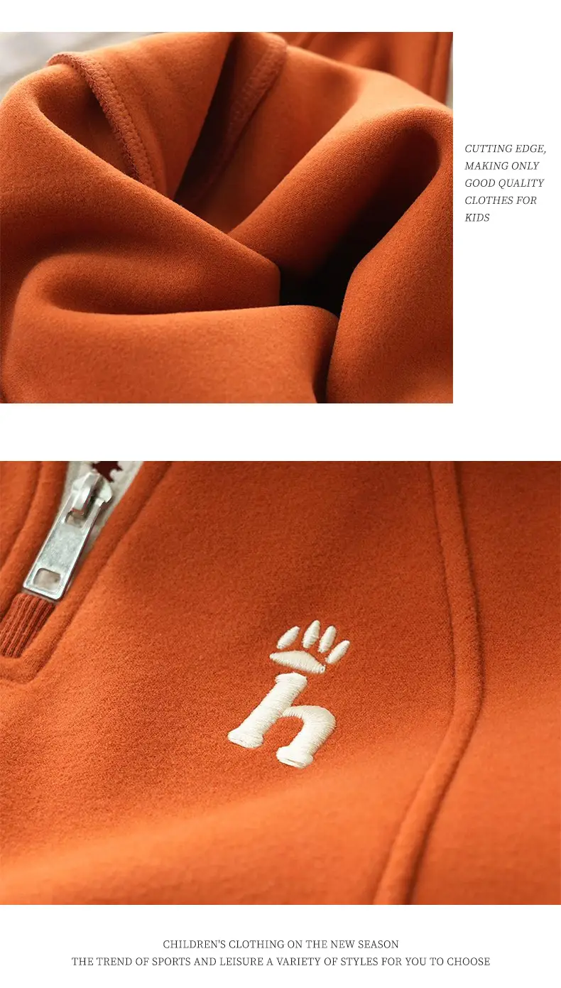 White Cotton Hoodie for Boys Spring 2026 — feature 18