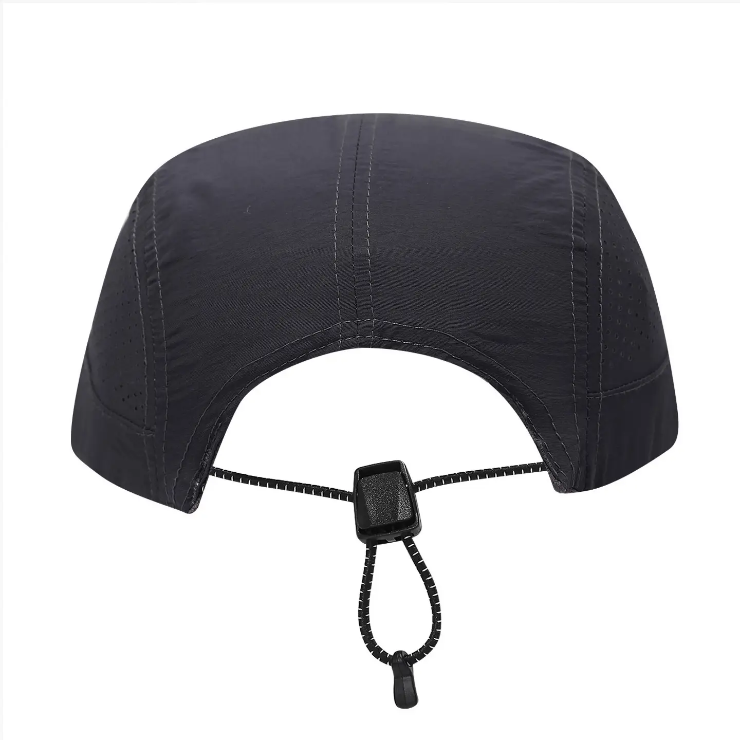 Black Unisex Mesh Baseball Cap Quick-Drying Hiking Running Hat — feature 7