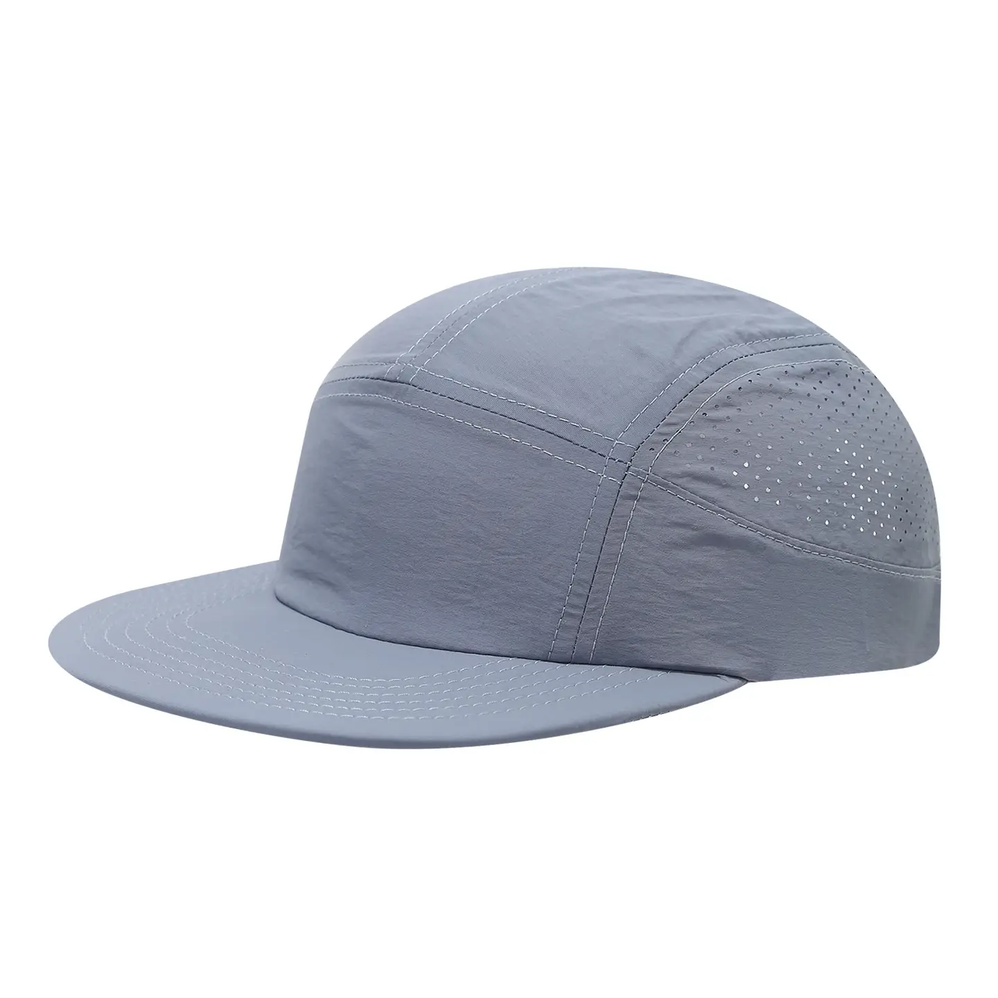 Black Unisex Mesh Baseball Cap Quick-Drying Hiking Running Hat - Image 5