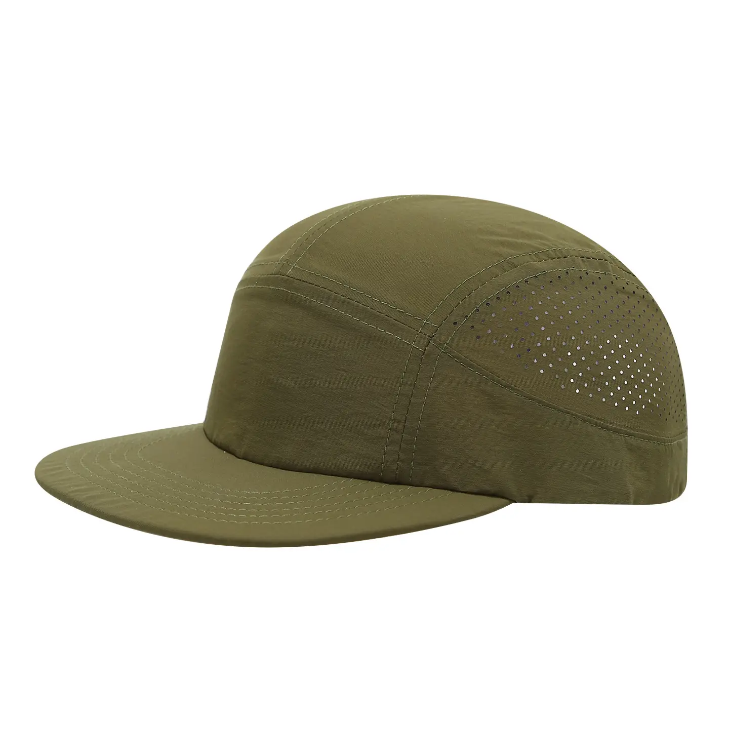 Black Unisex Mesh Baseball Cap Quick-Drying Hiking Running Hat - Image 6