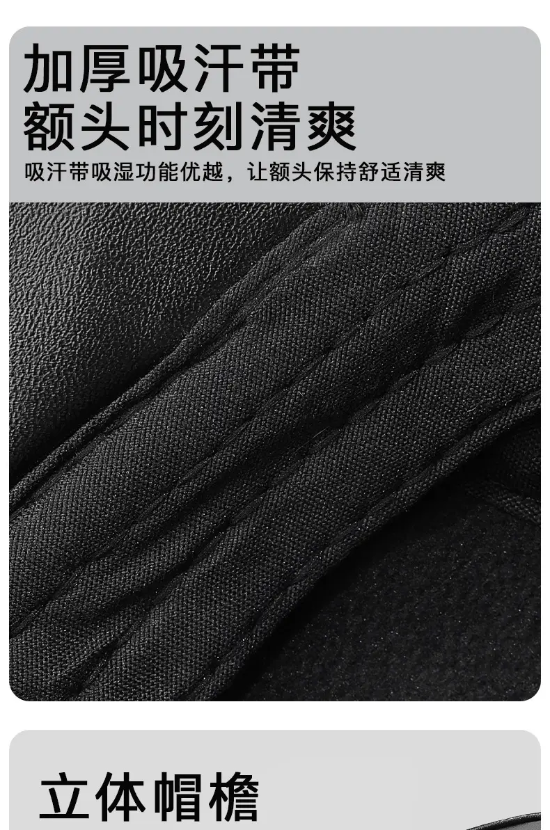 Winter Pu Forward Cap for Men Women Elderly Warm Ear Protective Baseball Cap — feature 7