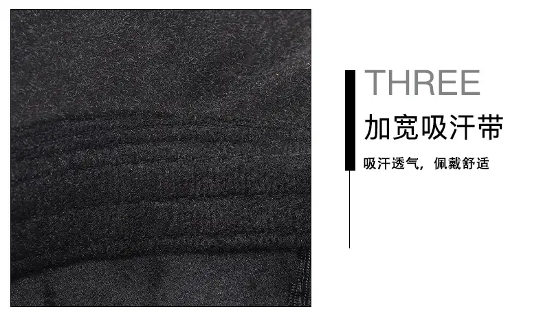 Winter Wool Ear Protection Cap for Men Women Black — feature 18