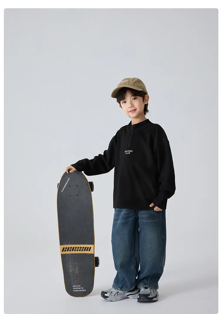 Haima Boys Winter Thermal T-Shirt Black Pants Set — feature 11