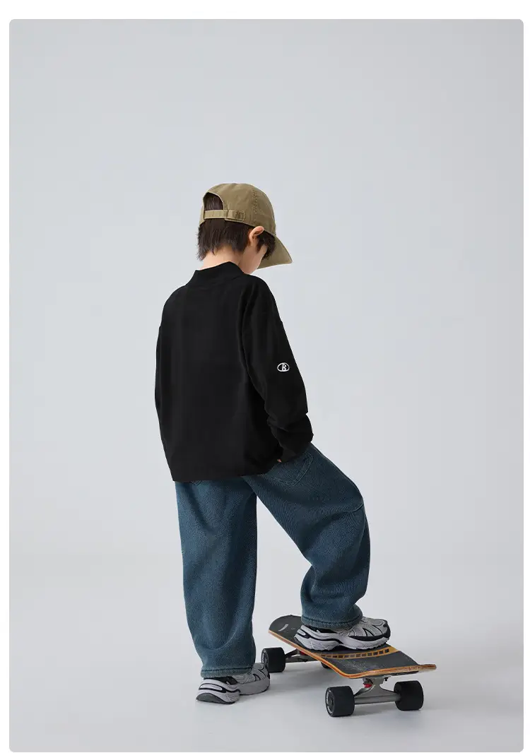 Haima Boys Winter Thermal T-Shirt Black Pants Set — feature 12