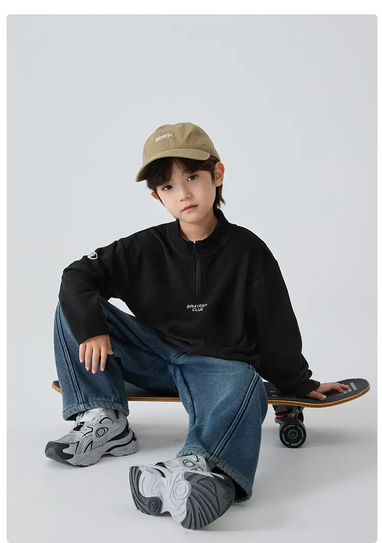 Haima Boys Winter Thermal T-Shirt Black Pants Set — feature 13