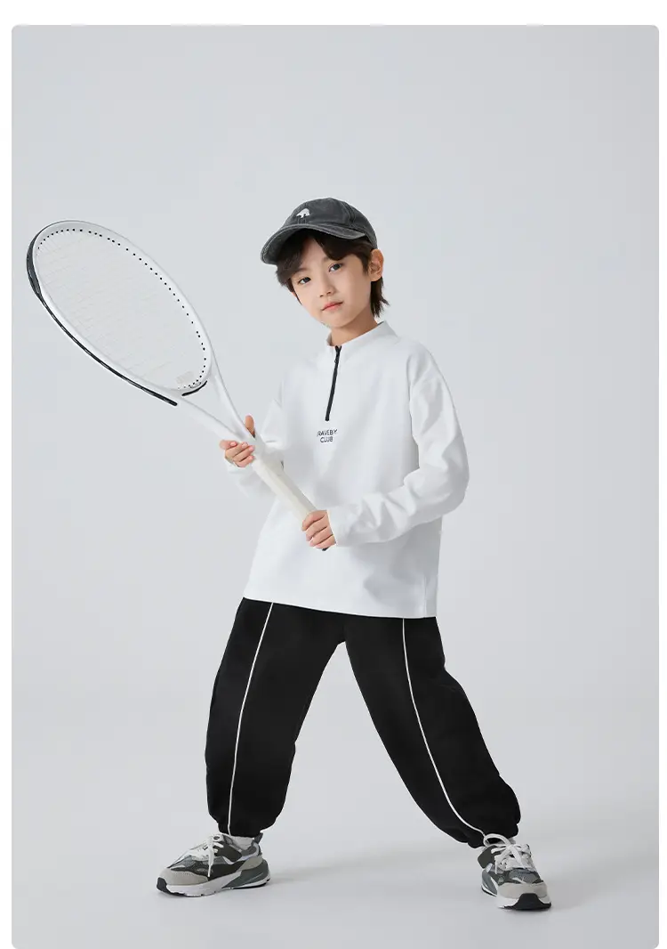 Haima Boys Winter Thermal T-Shirt Black Pants Set — feature 15