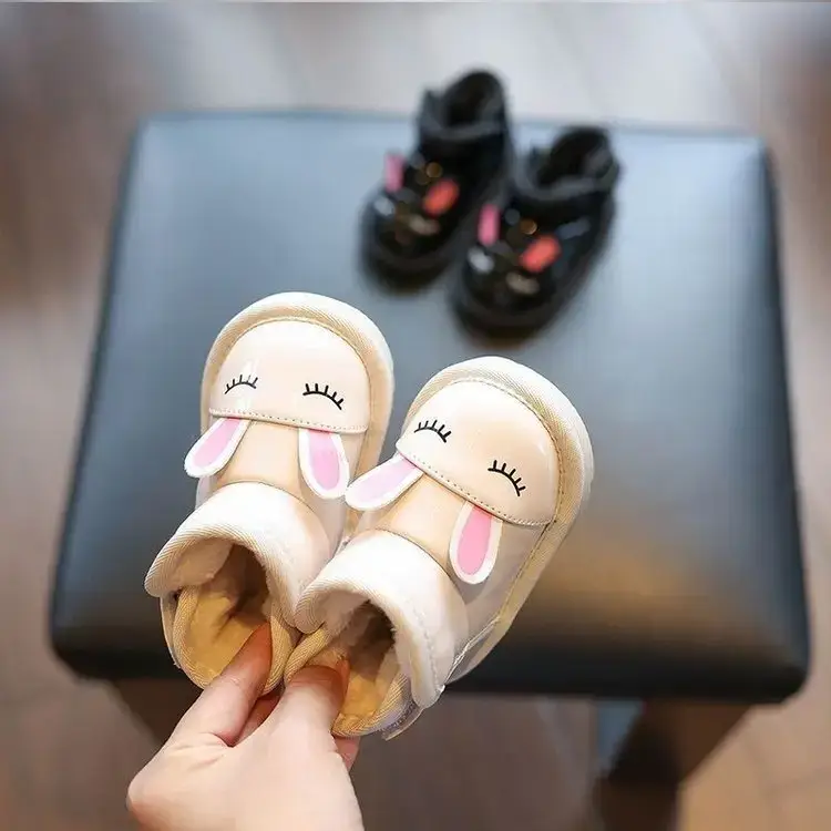 Baby Girl's Winter Velvet Snow Boots Soft Soled