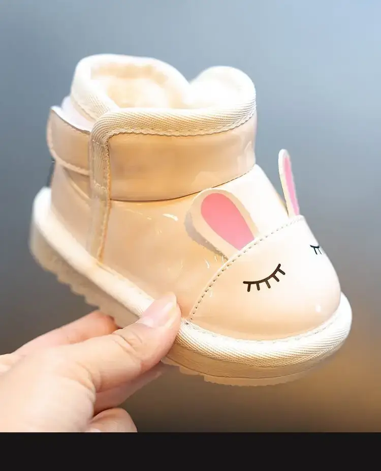 Baby Girl's Winter Velvet Snow Boots Soft Soled — feature 13