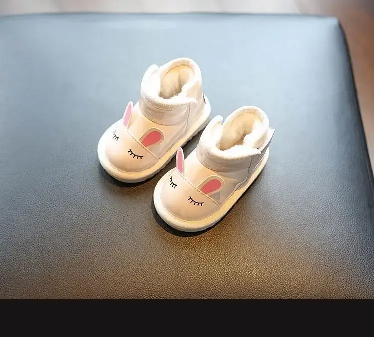 Baby Girl's Winter Velvet Snow Boots Soft Soled — feature 8