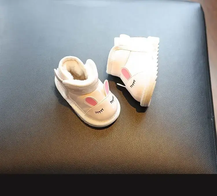 Baby Girl's Winter Velvet Snow Boots Soft Soled — feature 9