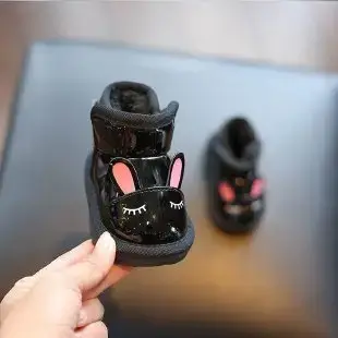 Baby Girl's Winter Velvet Snow Boots Soft Soled