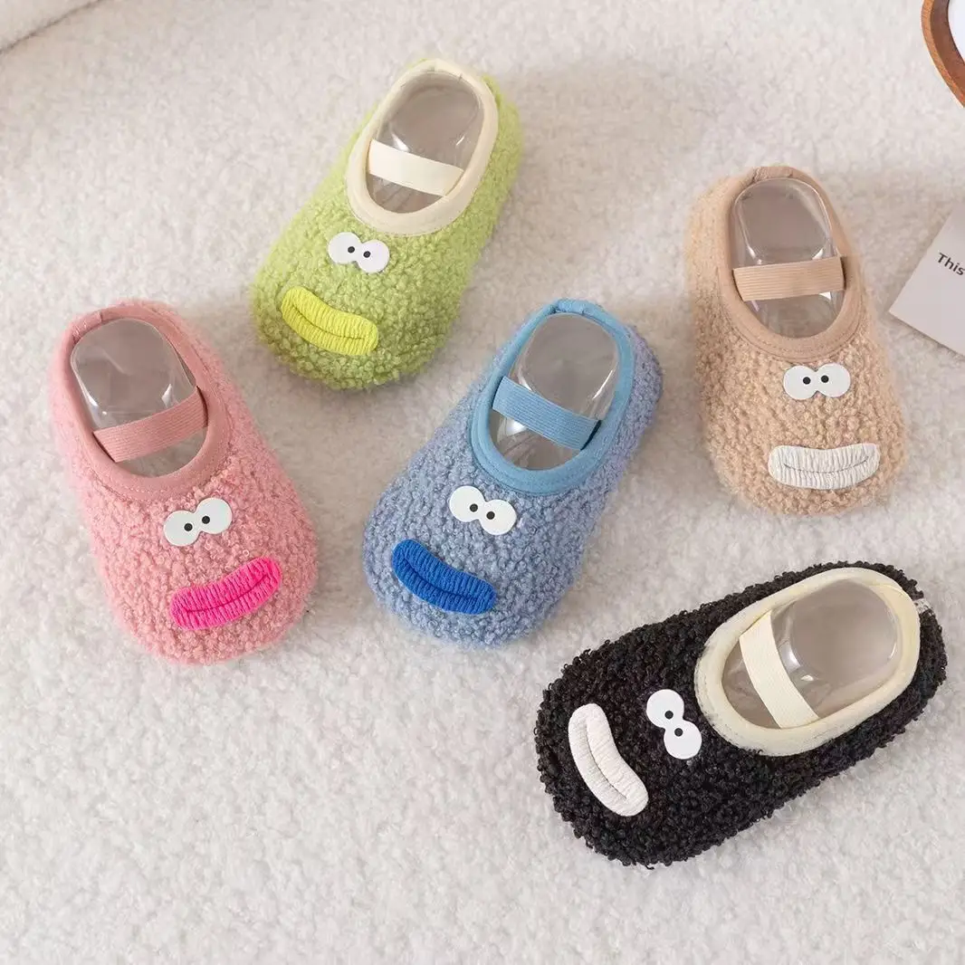 Fleece Lined Baby Shoes for Kids Winter Warm Anti-Slip