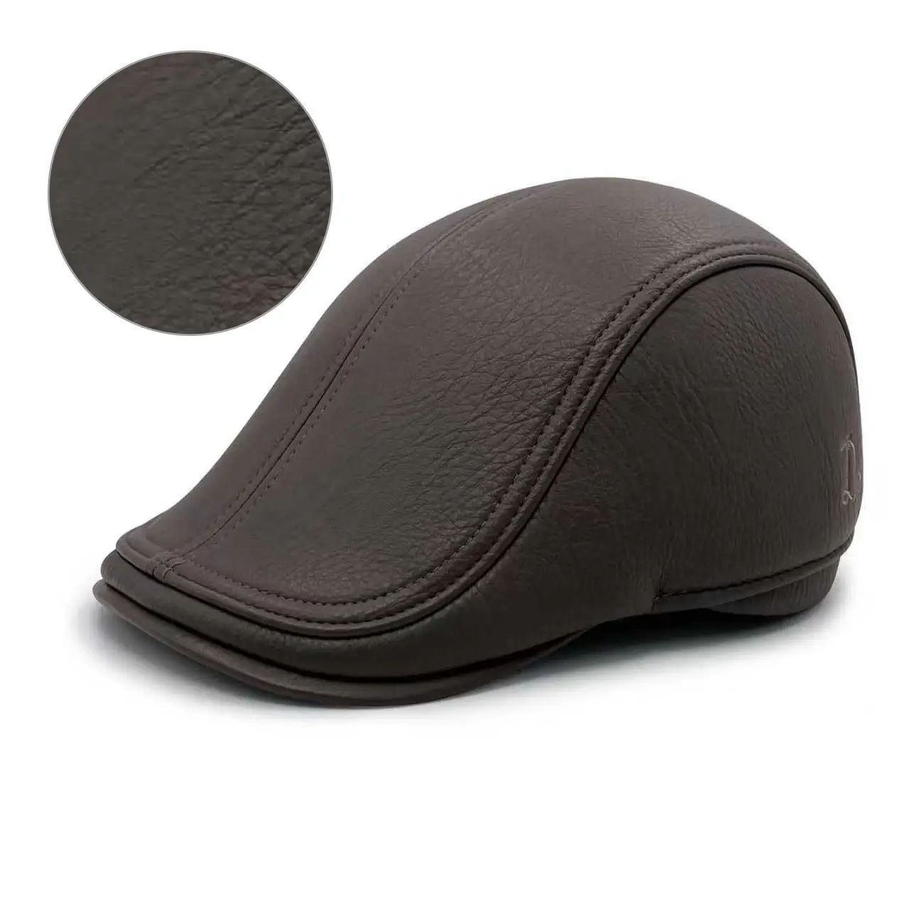 Men's Winter Black Peaked Beret Cap — feature 8