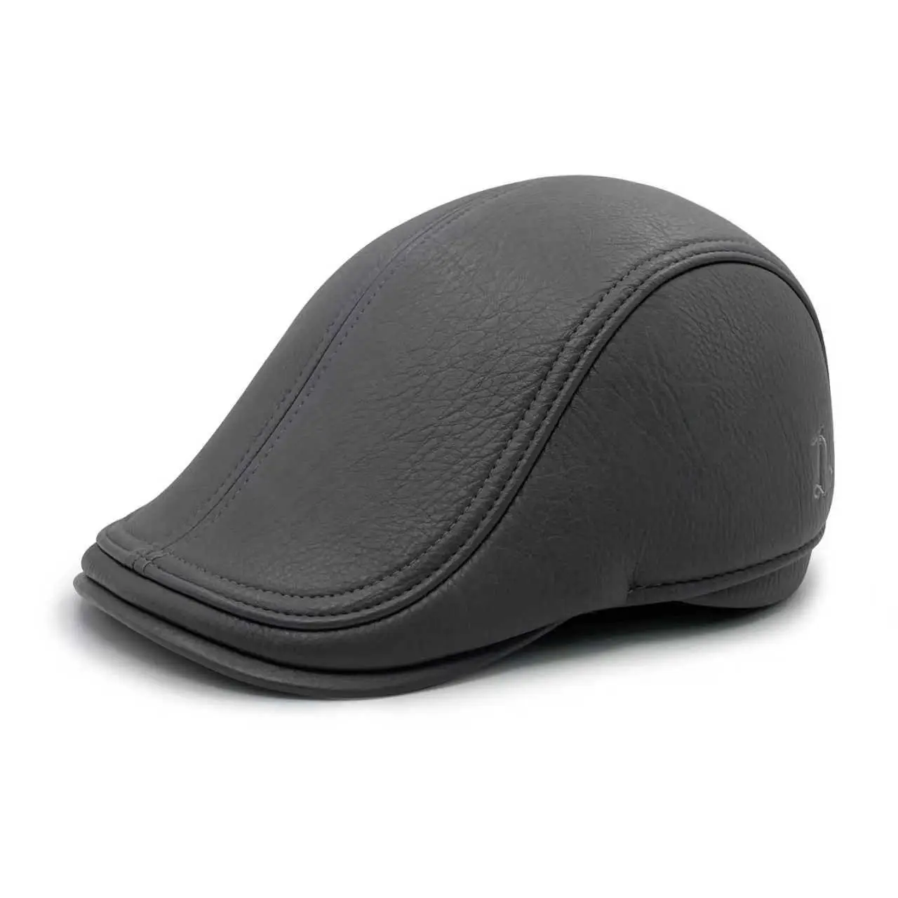 Men's Winter Black Peaked Beret Cap — feature 9