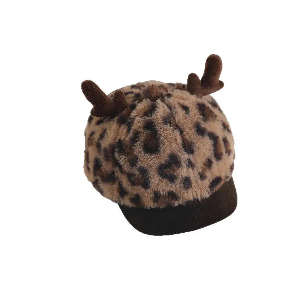 Baby Stuffed Hat with Antlers Winter Warm Korean Style - Image 10