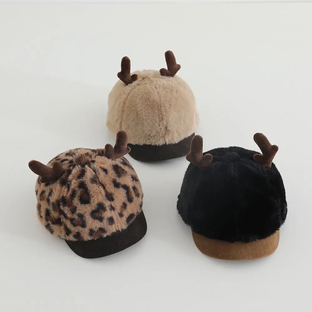 Baby Stuffed Hat with Antlers Winter Warm Korean Style — feature 2
