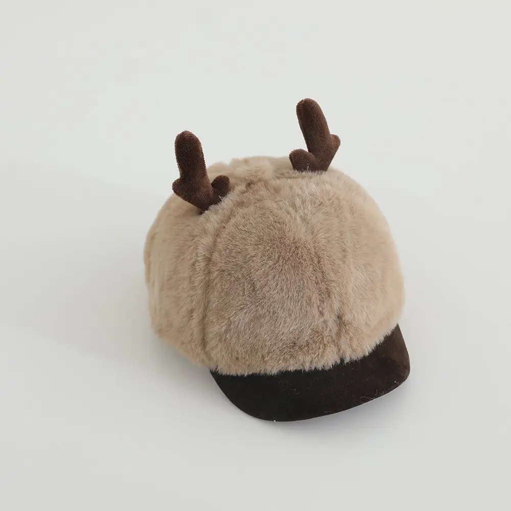 Baby Stuffed Hat with Antlers Winter Warm Korean Style — feature 6