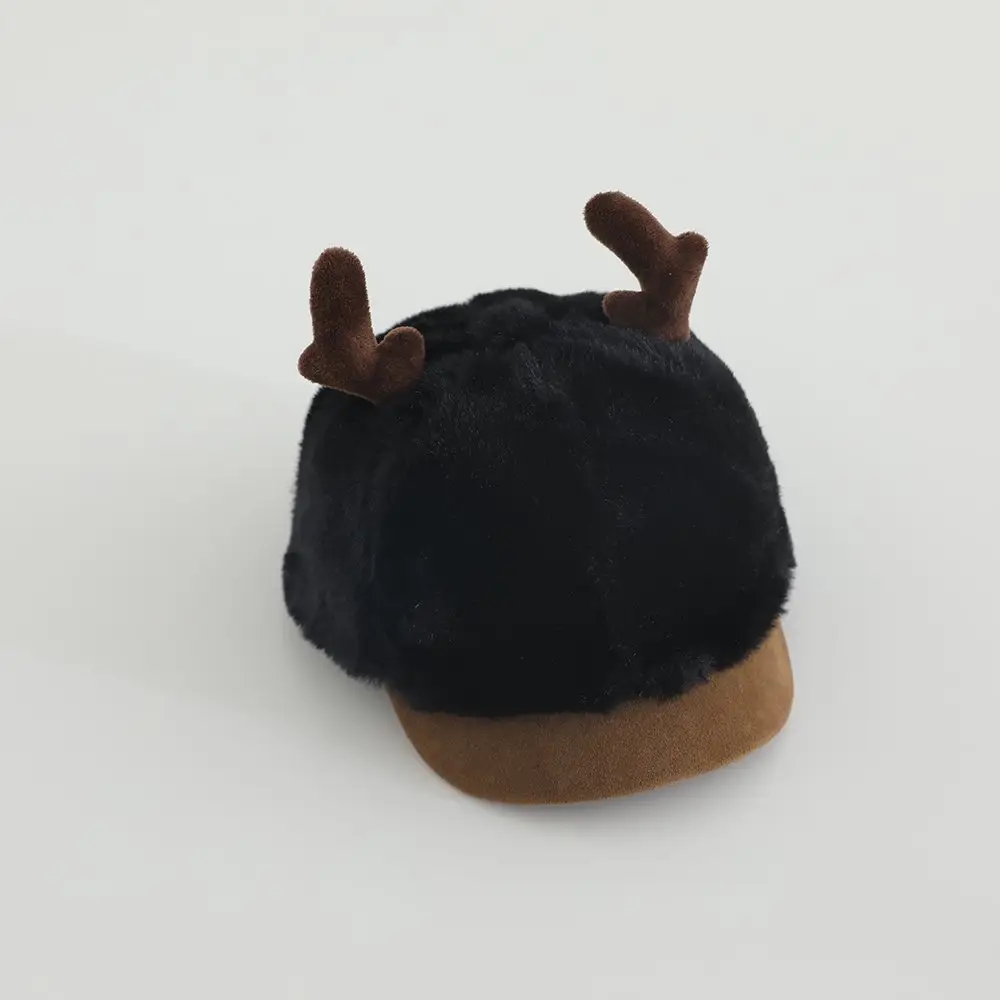 Baby Stuffed Hat with Antlers Winter Warm Korean Style — feature 9