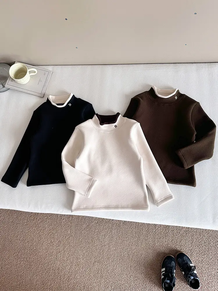 Nausicaa Boys Fleece High Collar T-Shirt Winter Warm - Image 6