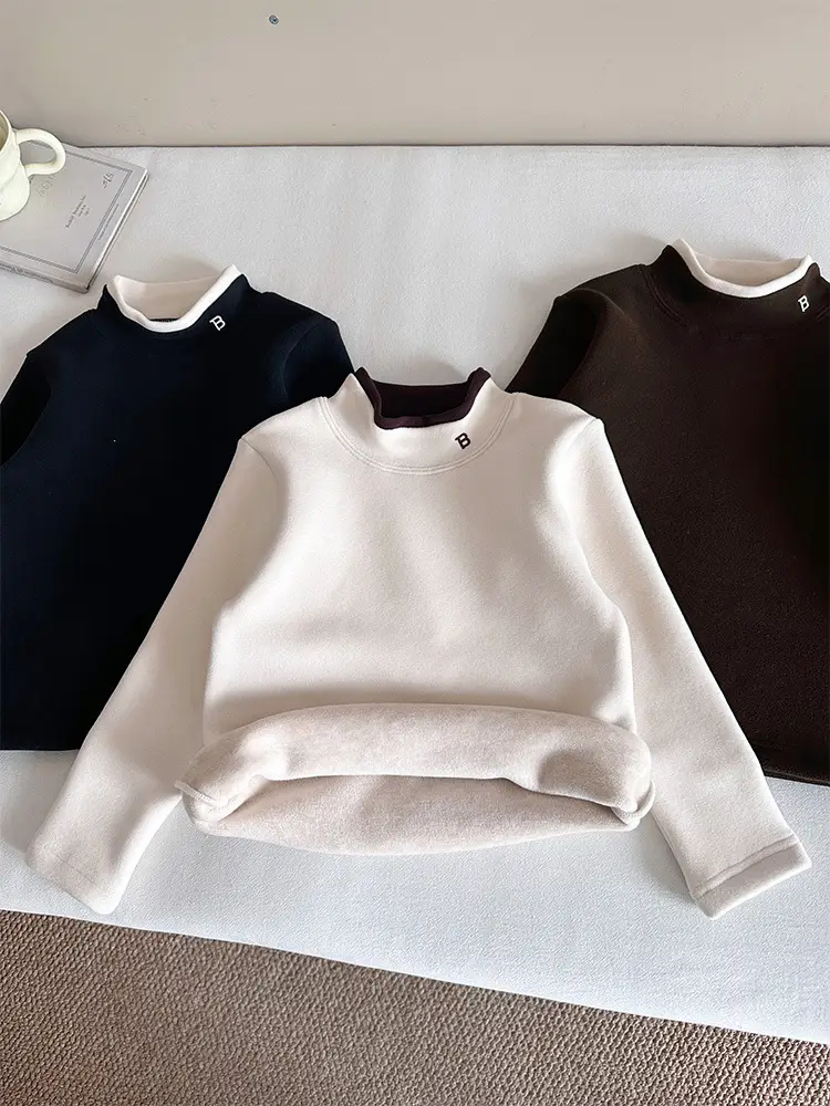 Nausicaa Boys Fleece High Collar T-Shirt Winter Warm - Image 7