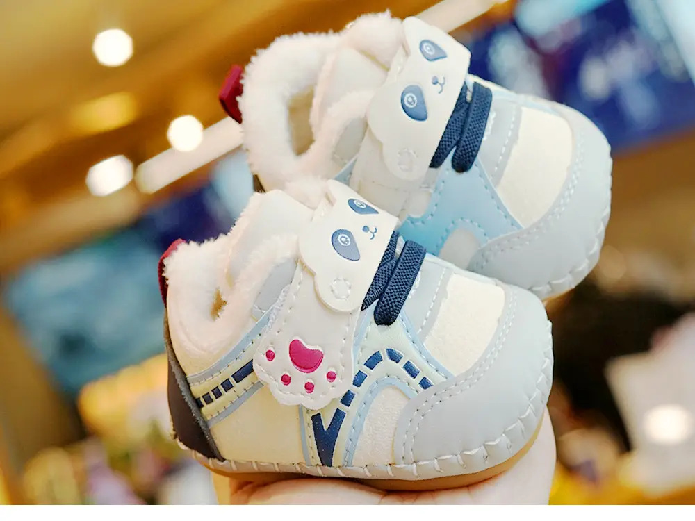 Baby Shoes Soft Sole Winter Fleece Lined 0-1Y — feature 4