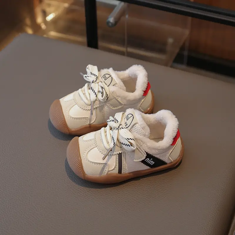 Baby Toddler Shoes Winter Velvet Soft Soled 0-1Y