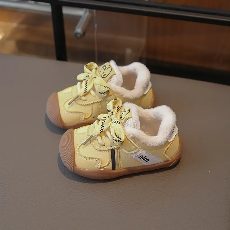 Baby Toddler Shoes Winter Velvet Soft Soled 0-1Y