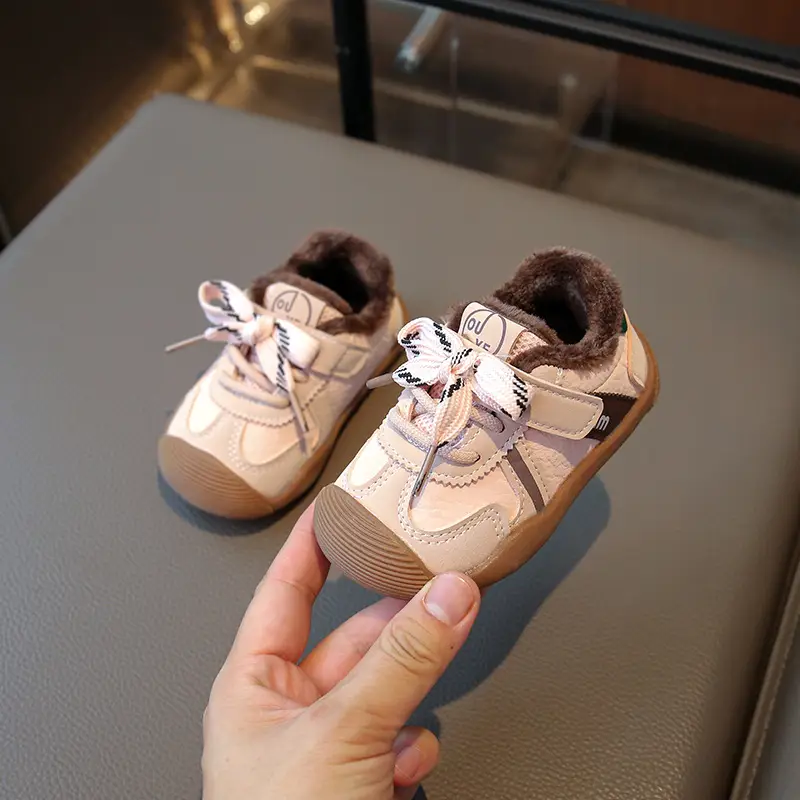 Baby Toddler Shoes Winter Velvet Soft Soled 0-1Y