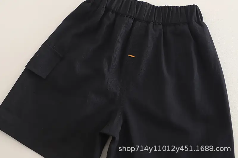 Trendy Boys Brown T-Shirt Shorts Set 2025 Summer — feature 15