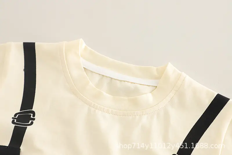 Trendy Boys Brown T-Shirt Shorts Set 2025 Summer — feature 5