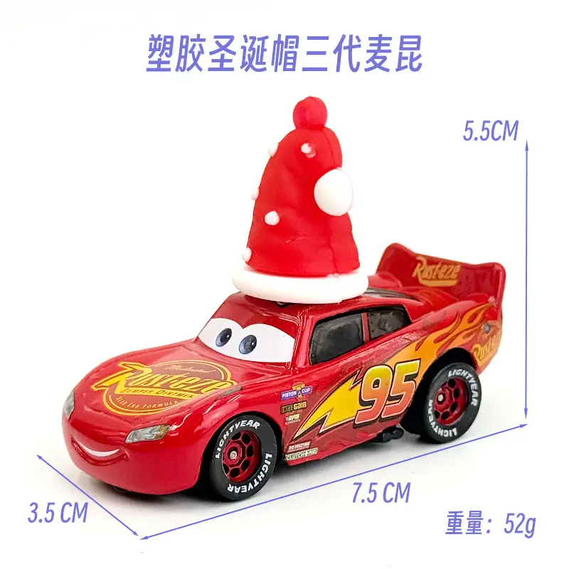 Cross-Border Cars Halloween Christmas Hat Series Gift Lightning Mcqueen Alloy Racing Toy Boy