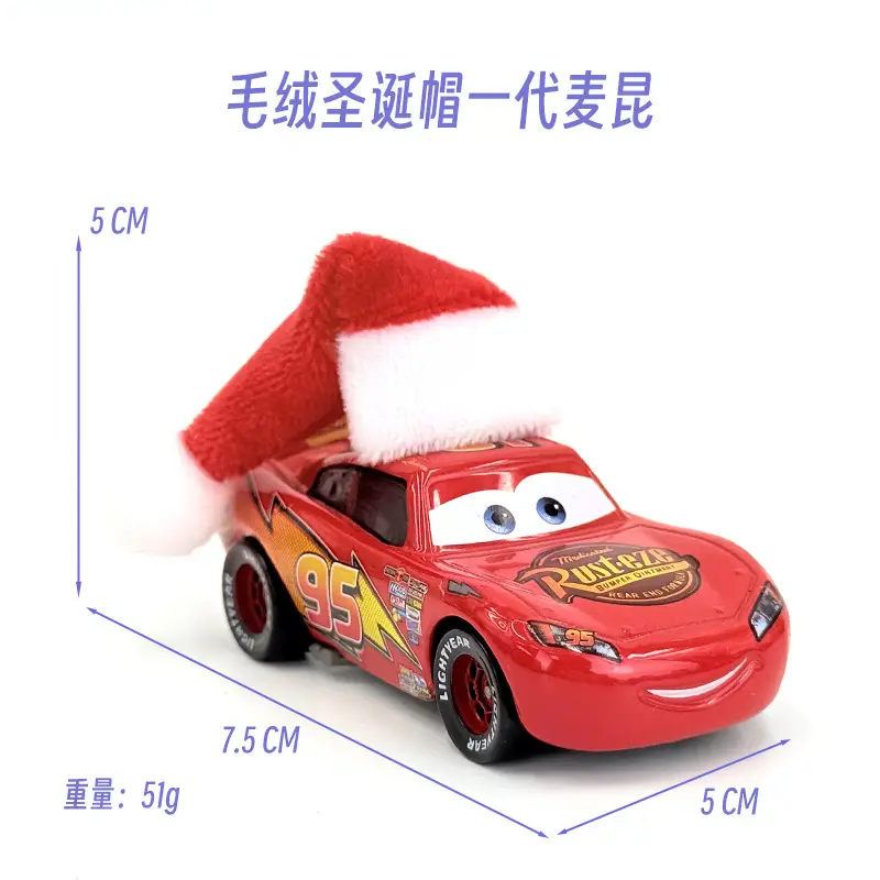 Cross-Border Cars Halloween Christmas Hat Series Gift Lightning Mcqueen Alloy Racing Toy Boy