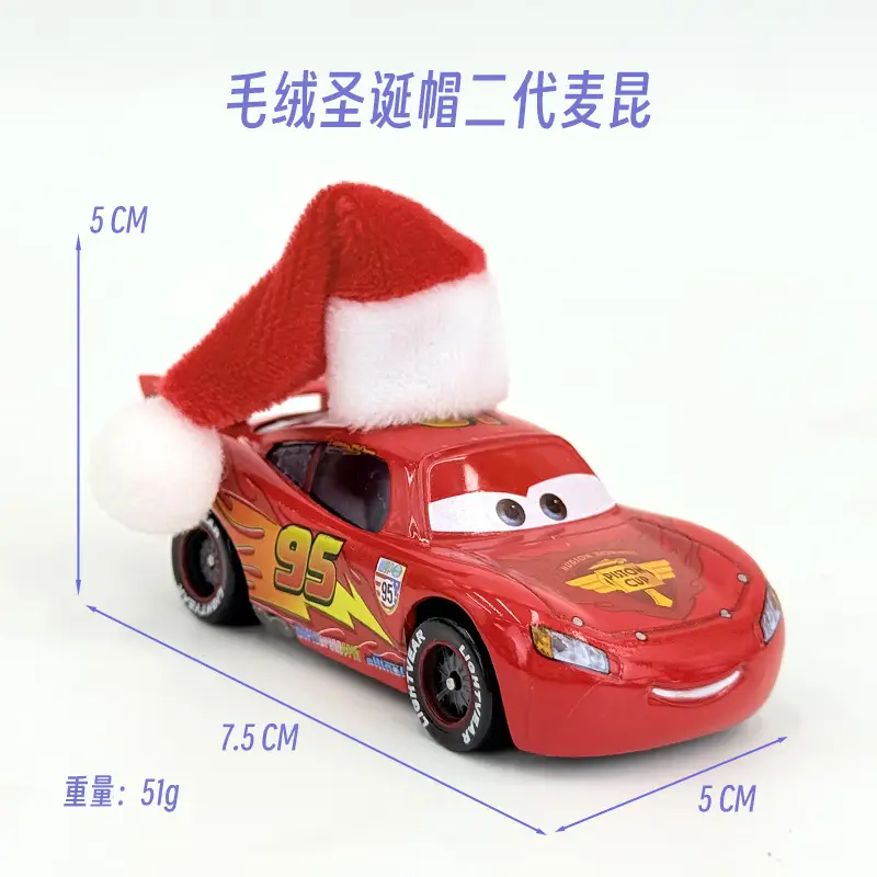 Cross-Border Cars Halloween Christmas Hat Series Gift Lightning Mcqueen Alloy Racing Toy Boy