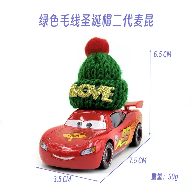 Cross-Border Cars Halloween Christmas Hat Series Gift Lightning Mcqueen Alloy Racing Toy Boy
