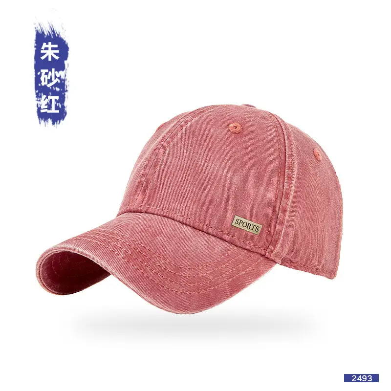 Men Grey Baseball Cap Peaked Soft Top - Image 4