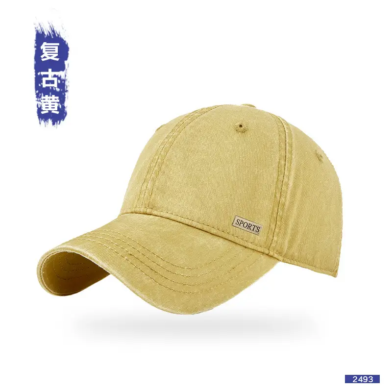 Men Grey Baseball Cap Peaked Soft Top - Image 5