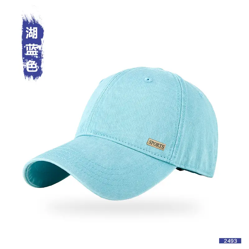 Men Grey Baseball Cap Peaked Soft Top - Image 7